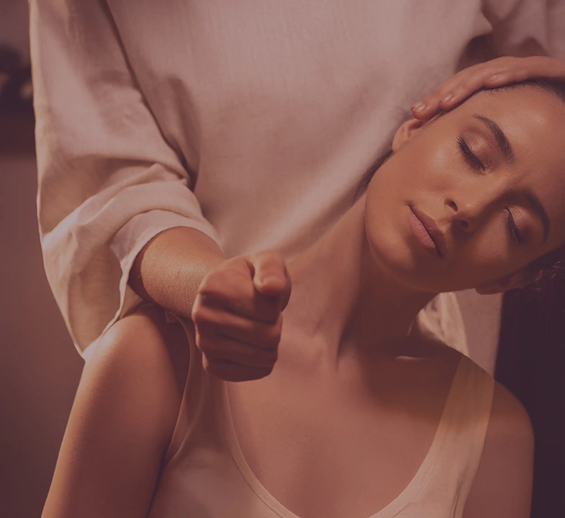 a woman receiving a express therapy massage at Stone Thai Spa